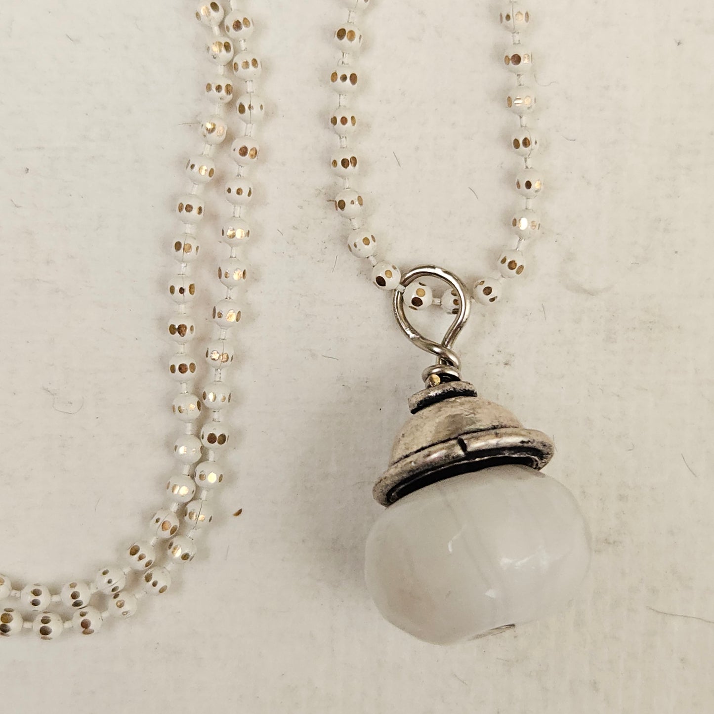 White jade necklace