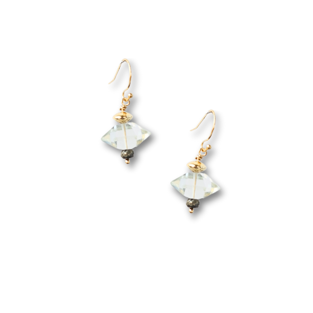 Herkimer diamond earrings